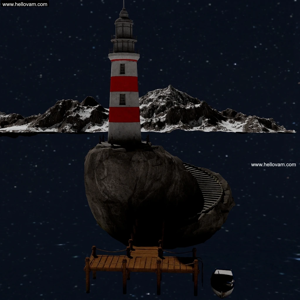 古老的灯塔old lighthouse-Hellovam资源网