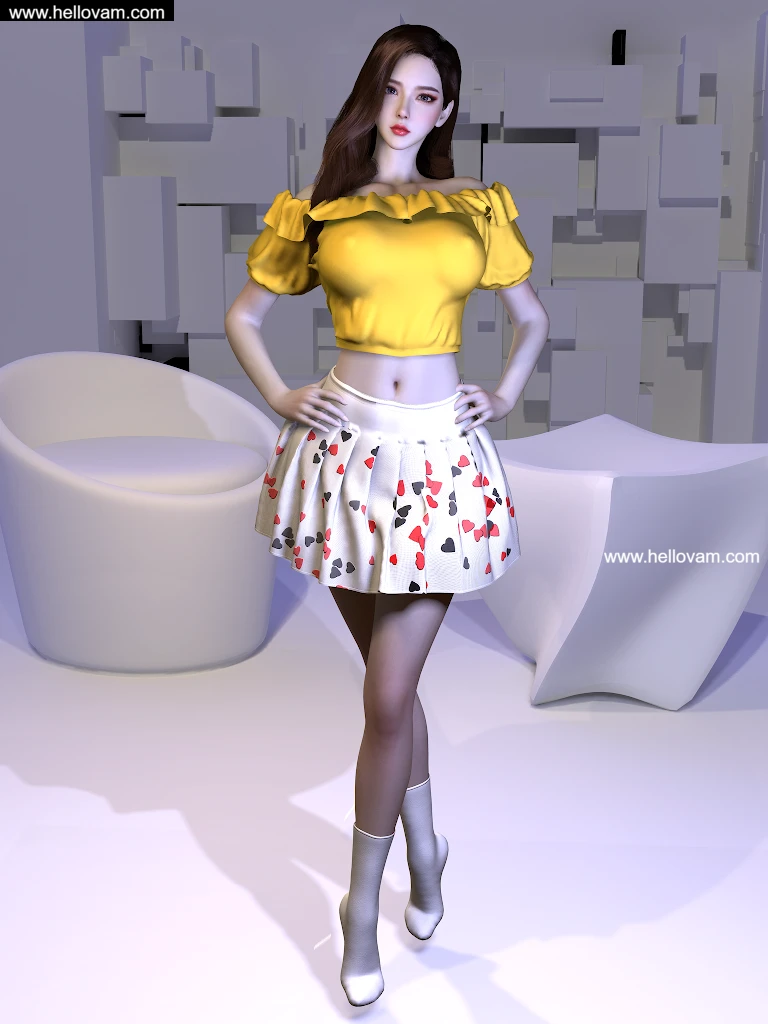 图片[5]-露肩连衣裙裙装套装starlu.Off-the-shoulder_dress_skirt_set.2-Hellovam资源网