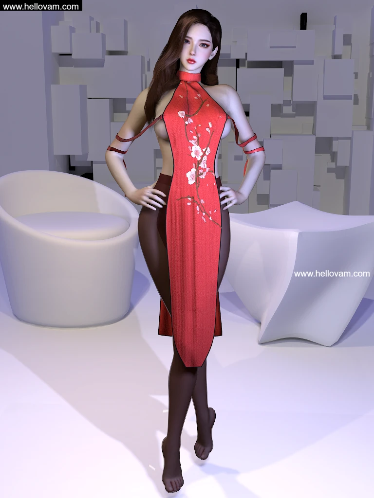 图片[5]-性感长袍starlu.Sexy_robe.1-Hellovam资源网