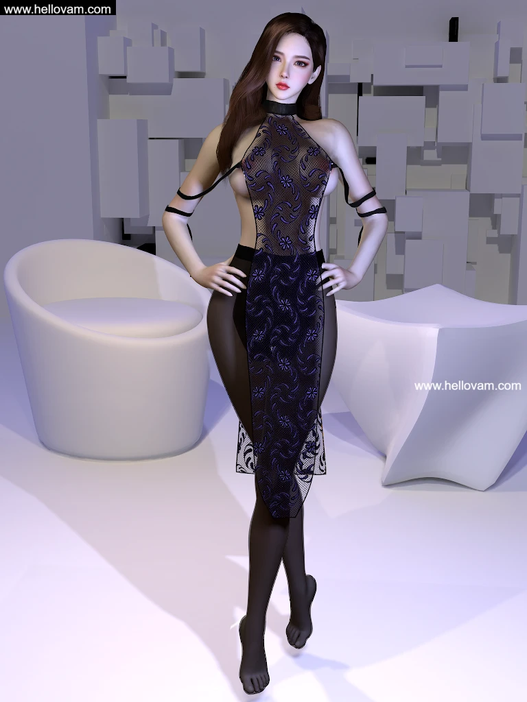 图片[4]-性感长袍starlu.Sexy_robe.1-Hellovam资源网