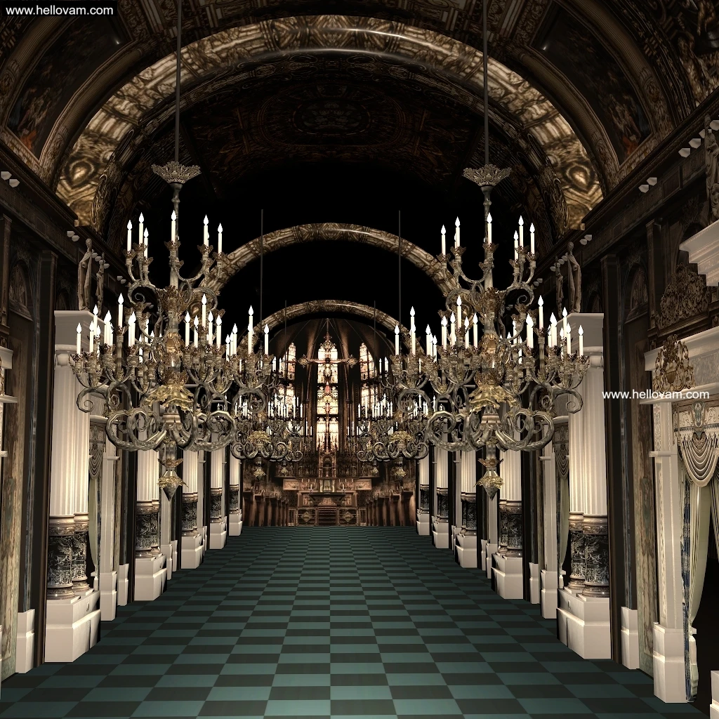 ！宮殿长廊-Hellovam资源网