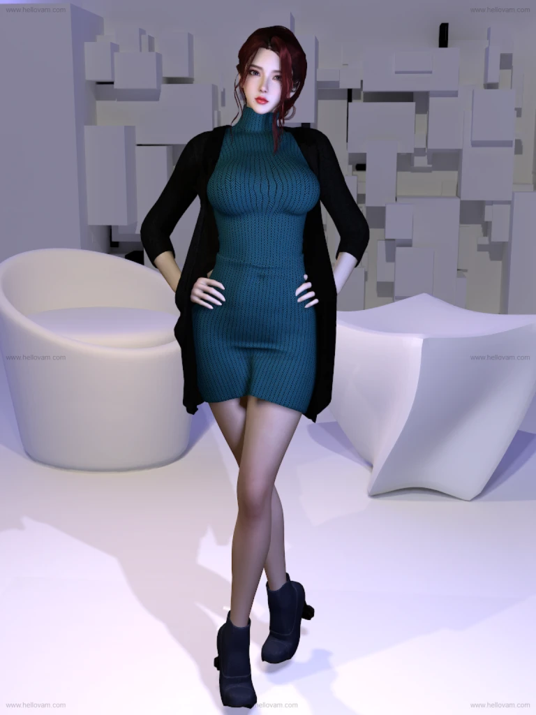 图片[3]-dlskd9.cardigan_dress.1-Hellovam资源网