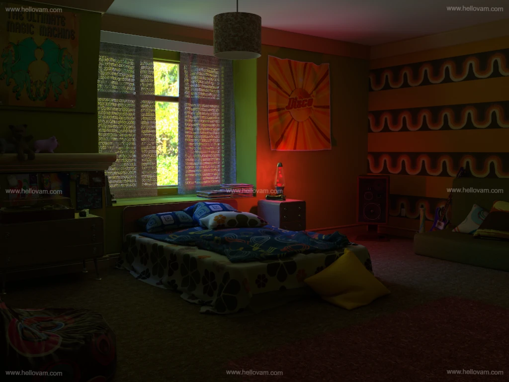 图片[2]-70年代房间DIO.70’s_Room.1-Hellovam资源网
