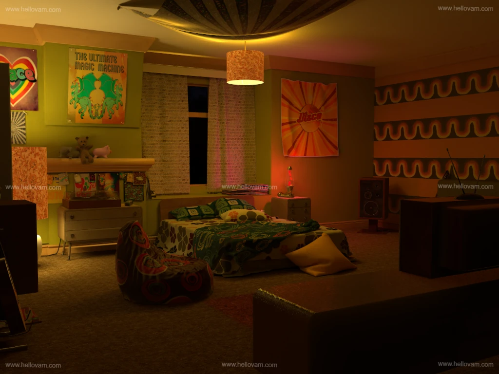 图片[3]-70年代房间DIO.70’s_Room.1-Hellovam资源网
