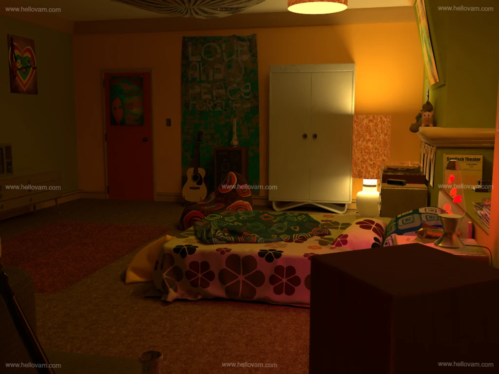 图片[4]-70年代房间DIO.70’s_Room.1-Hellovam资源网