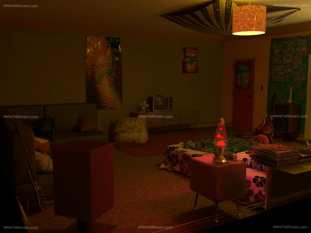 图片[5]-70年代房间DIO.70’s_Room.1-Hellovam资源网