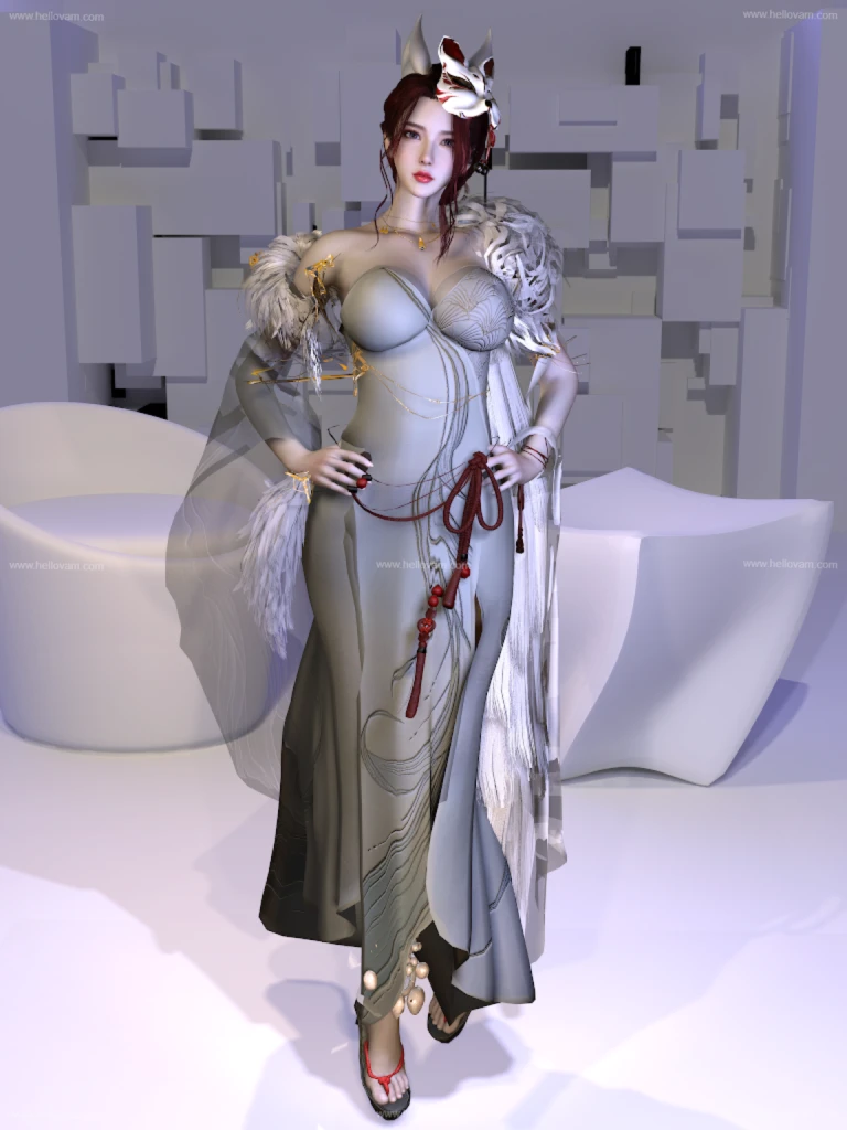 Mowang_nixi.Fox_ancientstyle_Clothes.1-Hellovam资源网