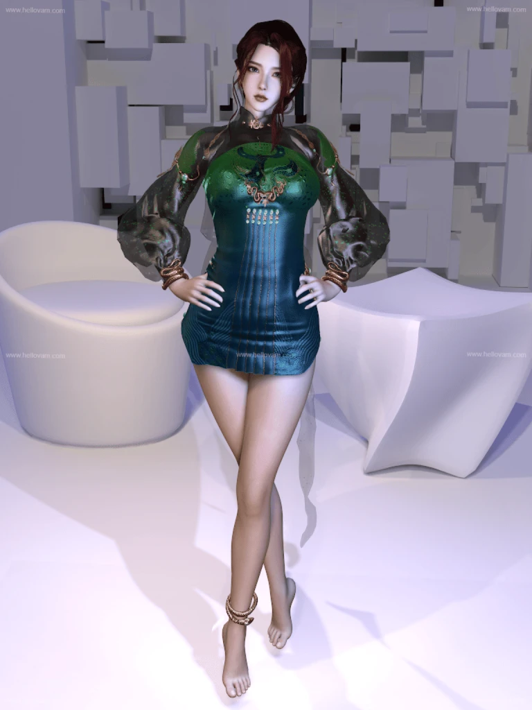 永劫无间青蛇Mowang_nixi.Green_Snake.1-Hellovam资源网