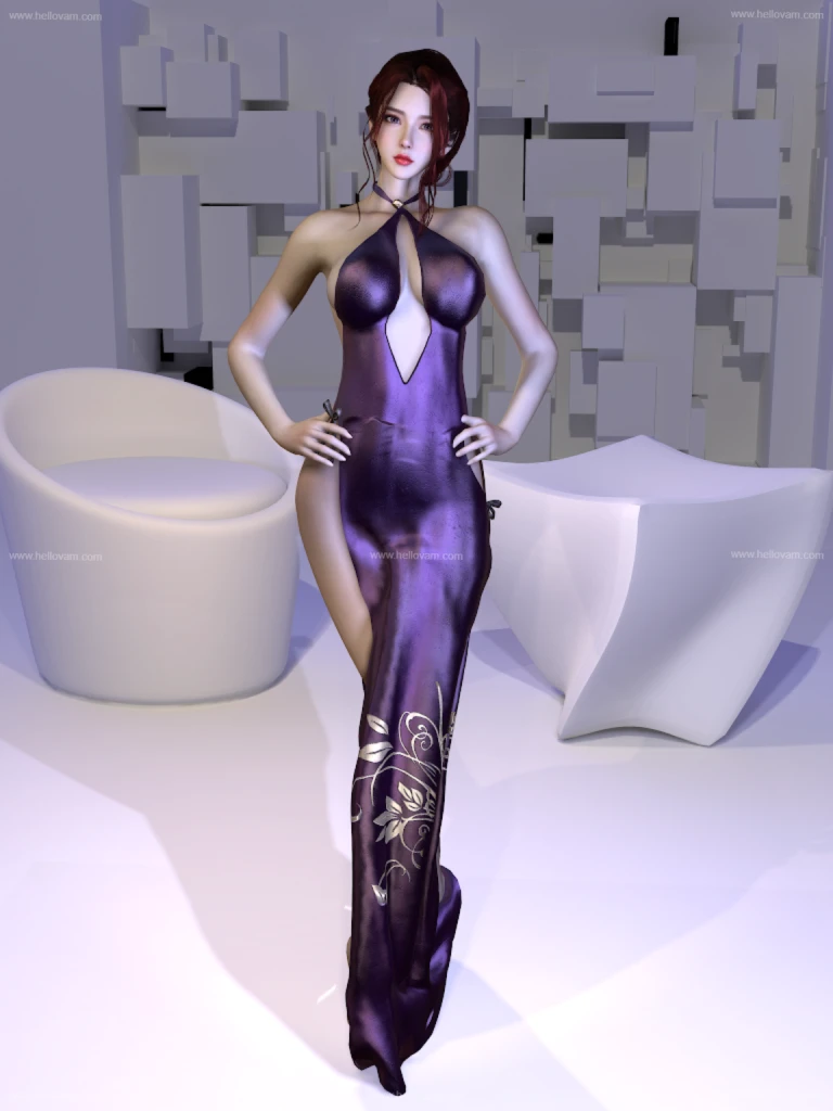 图片[3]-旗袍Mowang_nixi.Raiden__Dress_02.2-Hellovam资源网