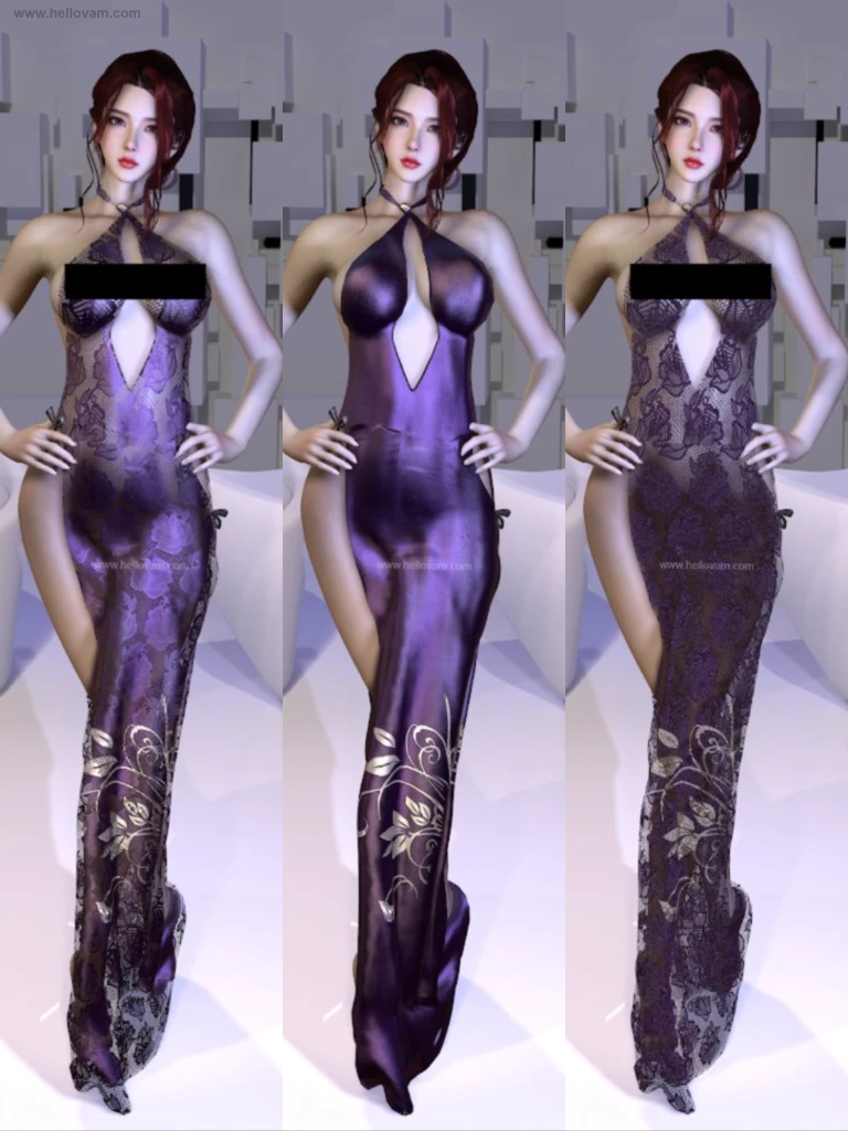 旗袍Mowang_nixi.Raiden__Dress_02.2-Hellovam资源网