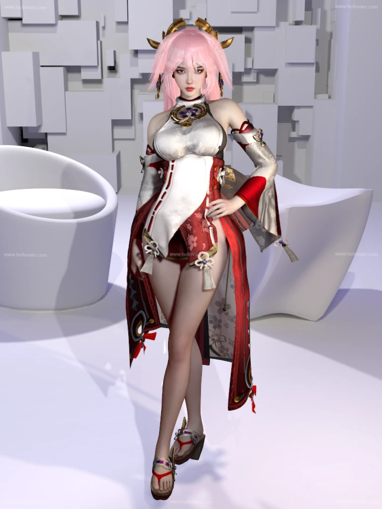 原神-八重神子YaeMiko_01.1-Hellovam资源网