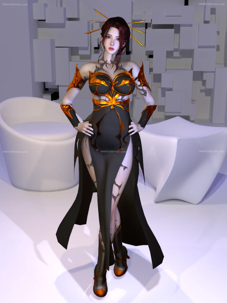 天行九歌焰灵姬服装Yanling_01.1-Hellovam资源网