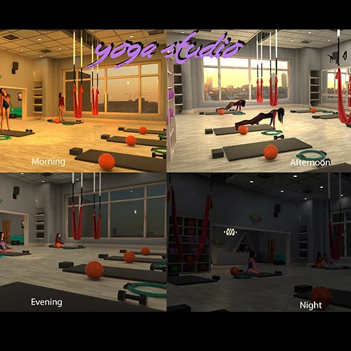 瑜伽馆-不同时间yoga studio_ilts-Hellovam资源网