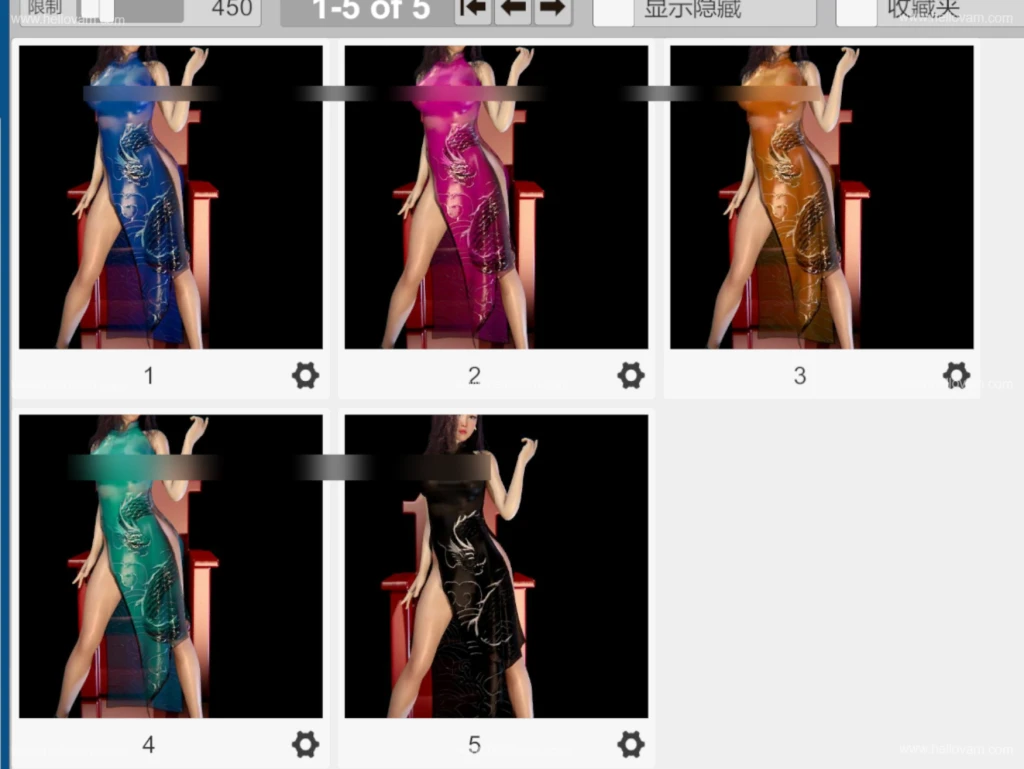 图片[7]-VAM-YJ.Blue_Dragon_Cheongsam_Modified_version.1-Hellovam资源网
