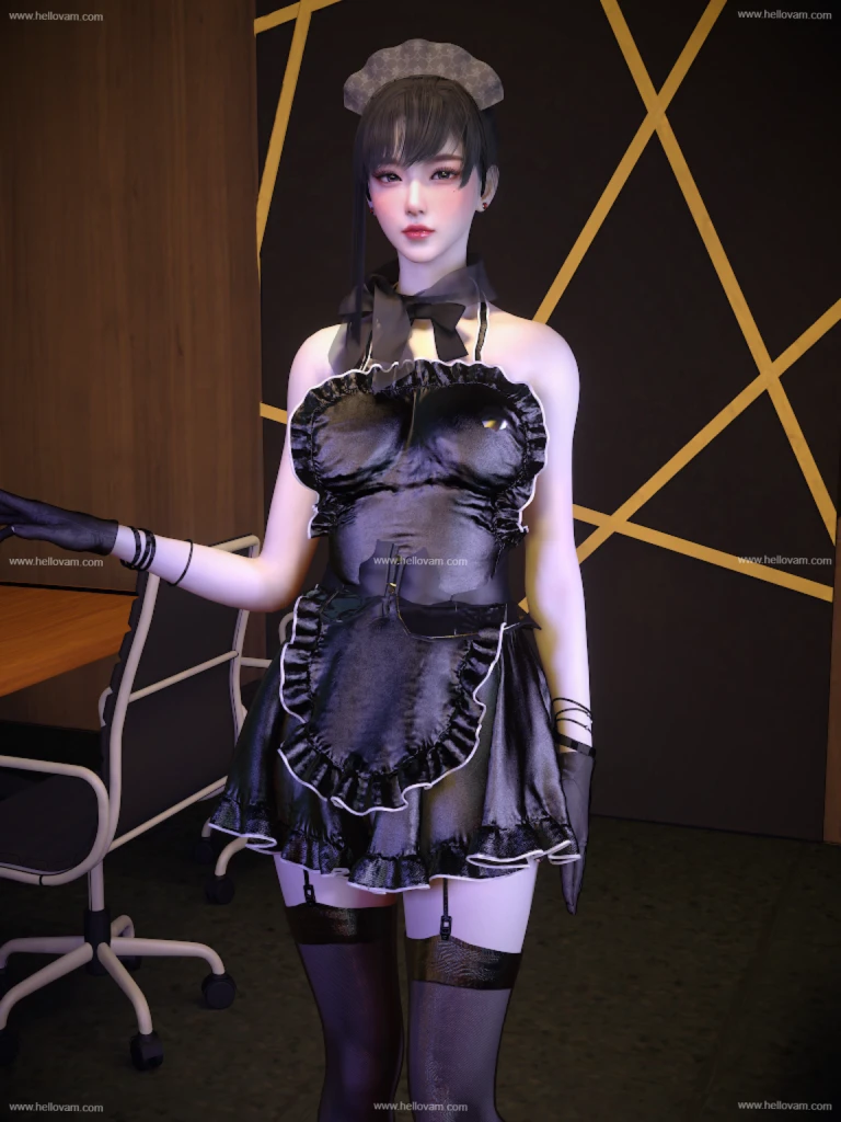 爱发电ShaoB.黑丝女仆.1-Hellovam资源网